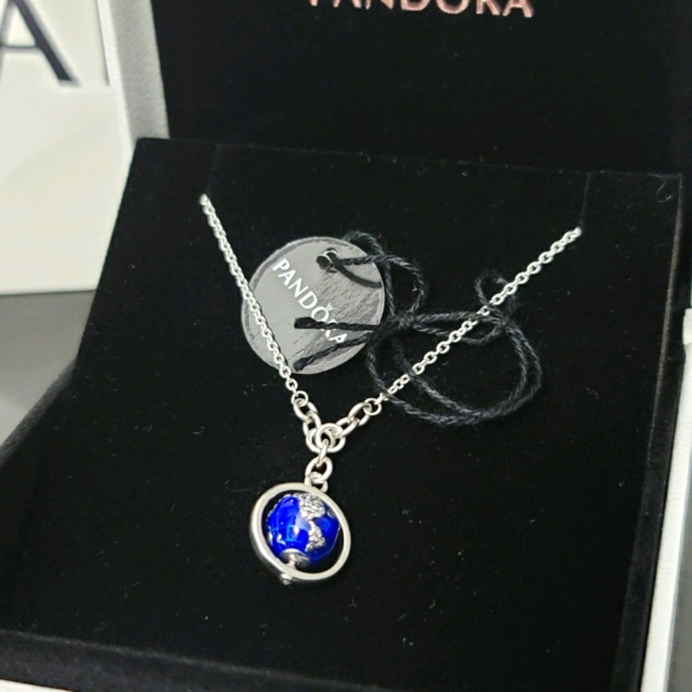 Pandora Globe Pendant Necklace